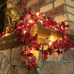 Red Berry Christmas Garland